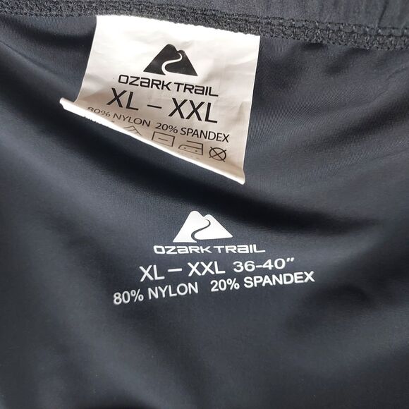 Ozark Trail Mens Padded Bike Shorts Size XL-XXL Black Spandex Cycling - Picture 10 of 12